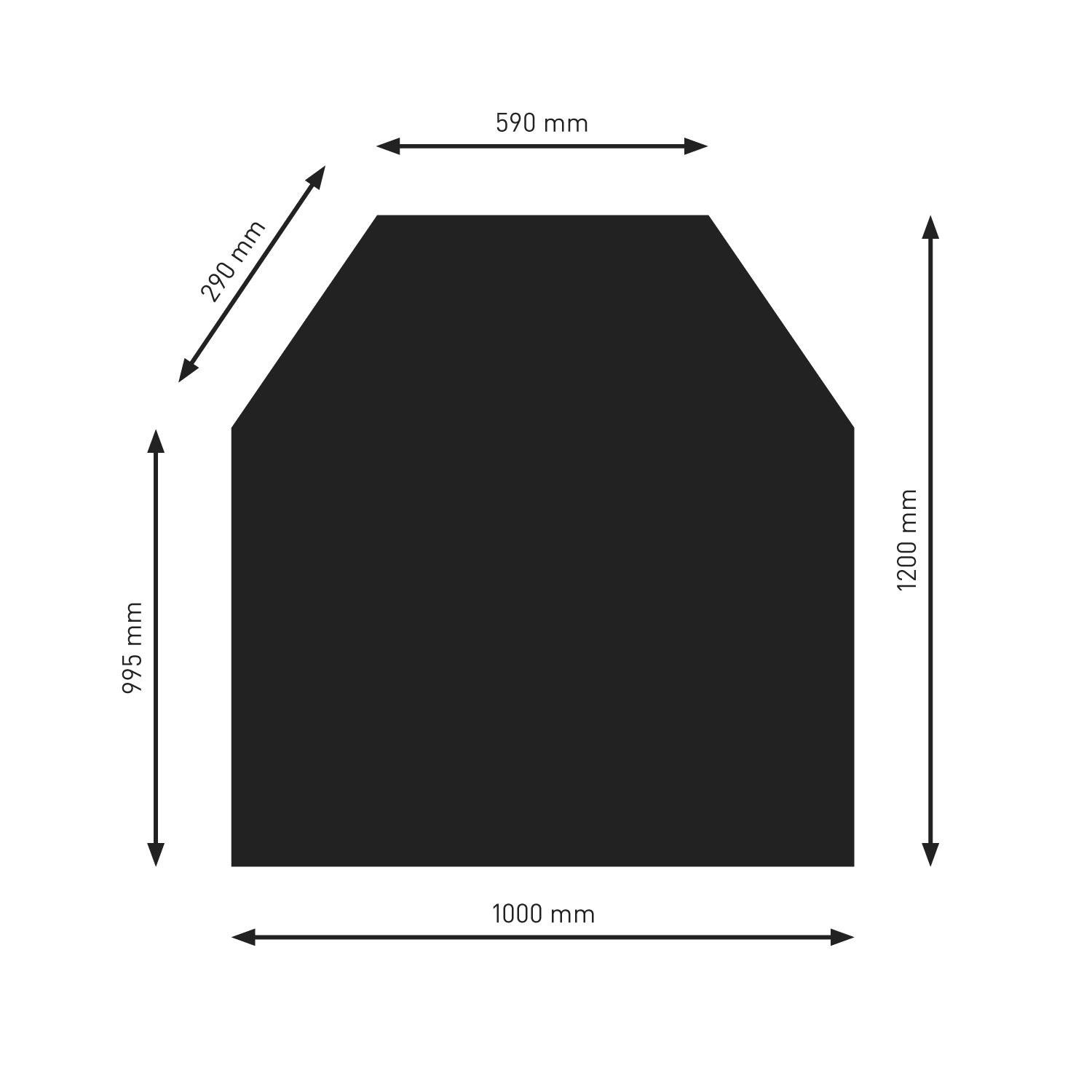 Plaque de sol Raik B2 hexagonale noire revêtue par poudre 1200 x 1000 mm Plaque de sol Raik B2 hexagonale noire revêtue par poudre 1200 x 1000 mm