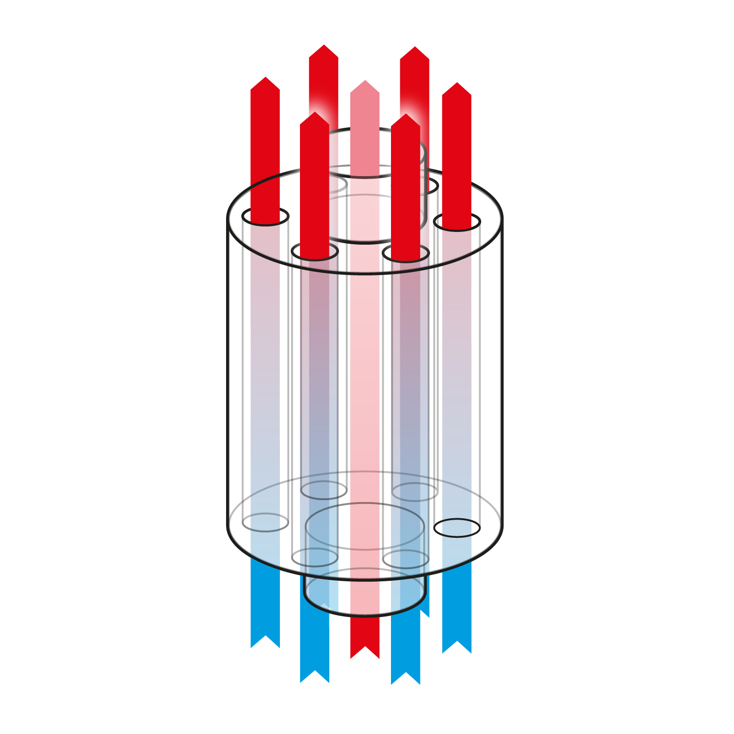 Refroidisseur de fumée 180mm 10kW BIG Senotherm-Noir