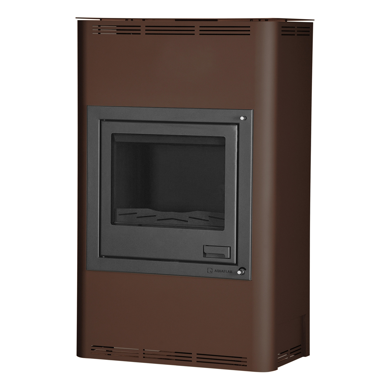 Aquaflam 25 Basic Brown Poêle à bois hydraulique Ensemble complet + Réservoir tampon TPSM 1000