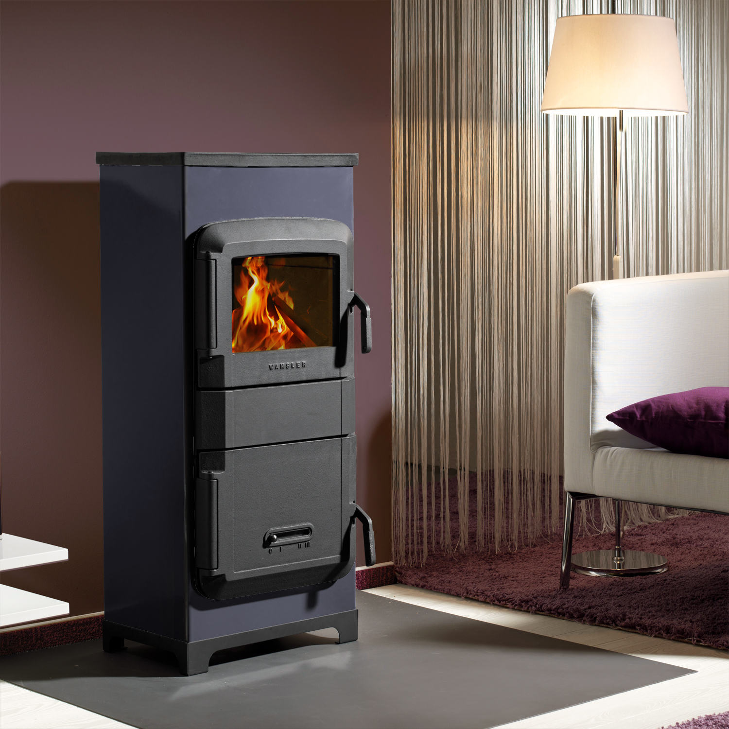 Wamsler RH-8F poêle d’atelier acier lavande