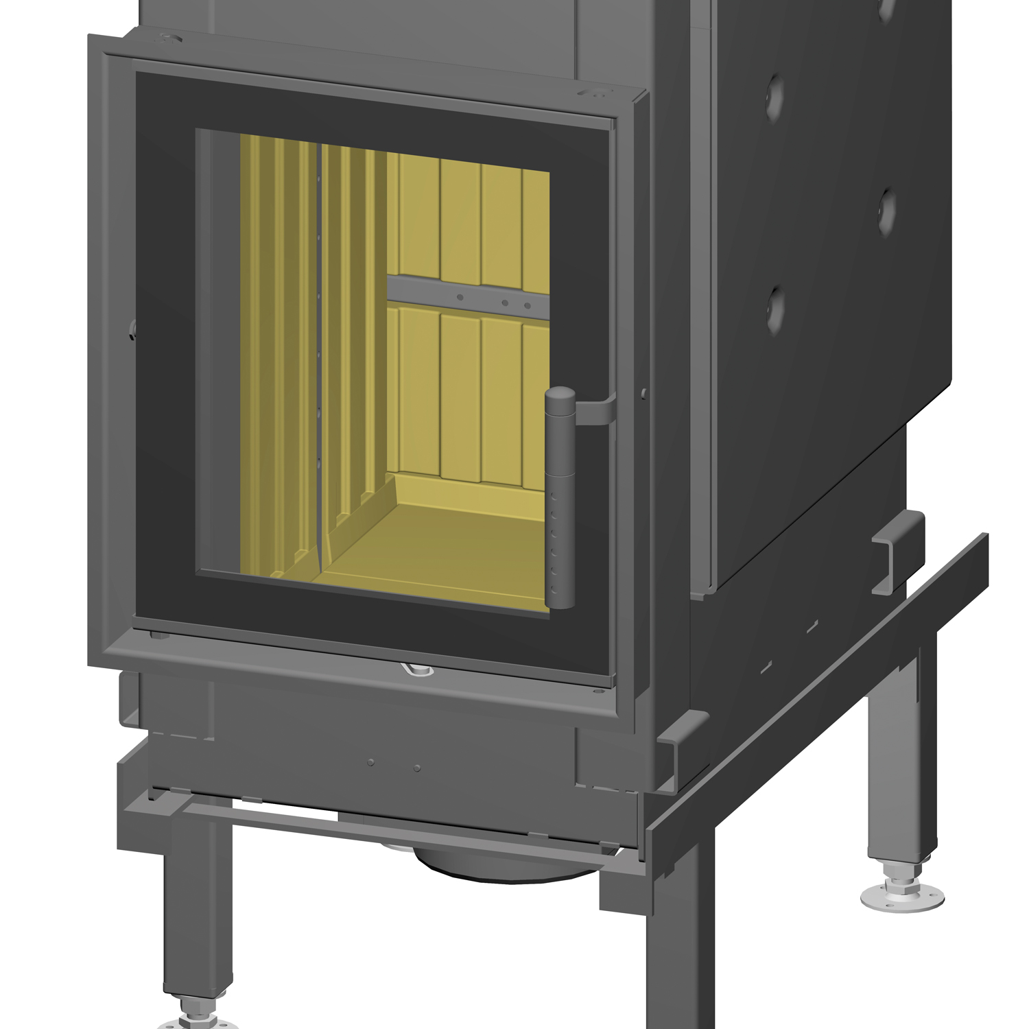 Spartherm Renova A H2O Insert de cheminée à eau 45 cm à gauche