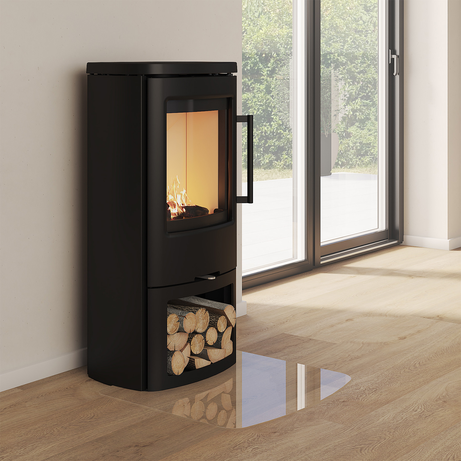 Poêle à bois TermaTech TT44 Acier Noir