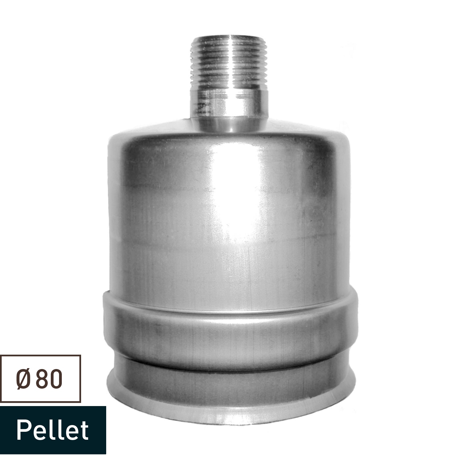 Raik conduit de cheminée / tuyau de poêle 80mm - Manchon de drainage INOX