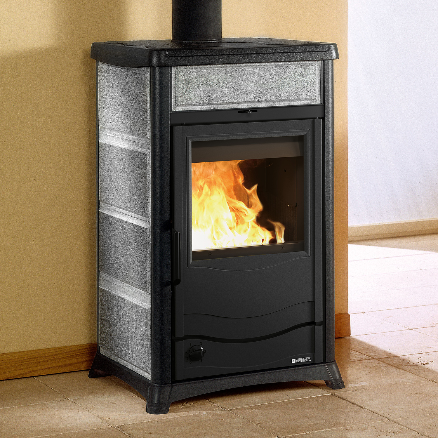 La Nordica Termorossella Plus EVO DSA 4.0 Poêle à bois hydro pierre ollaire
