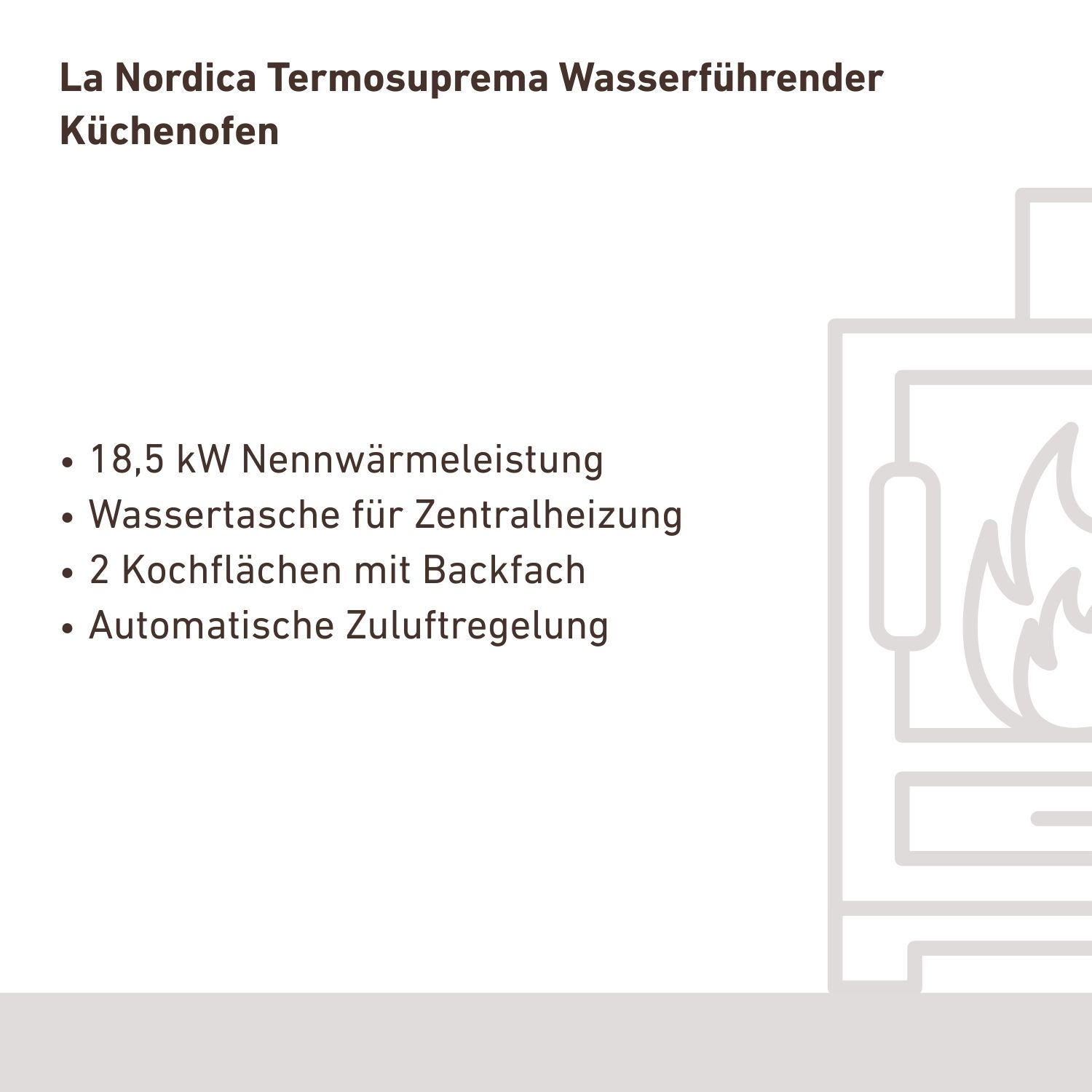 La Nordica Termosuprema Poêle à bois hydro anthracite