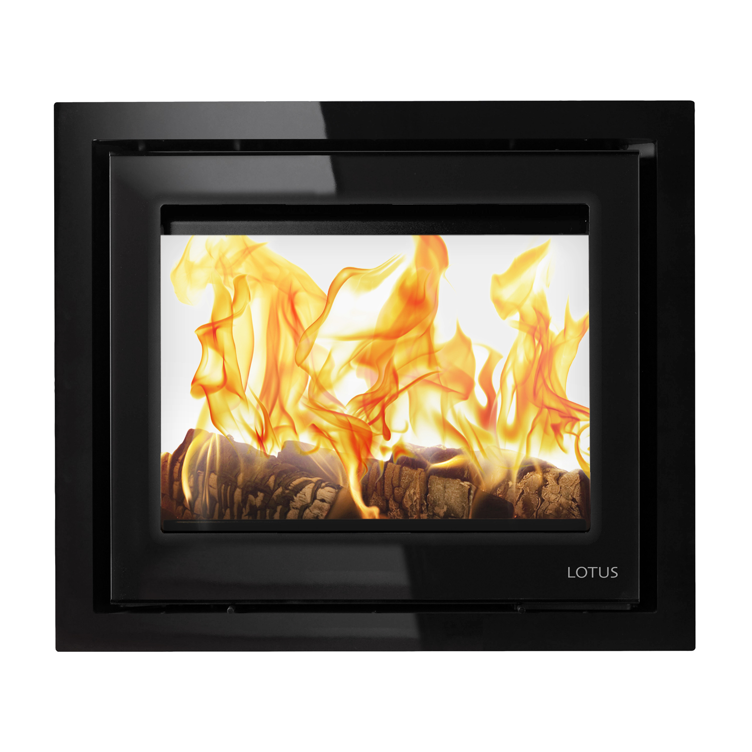 Lotus H570 T Insert de cheminée Black Magic / Charnières à gauche