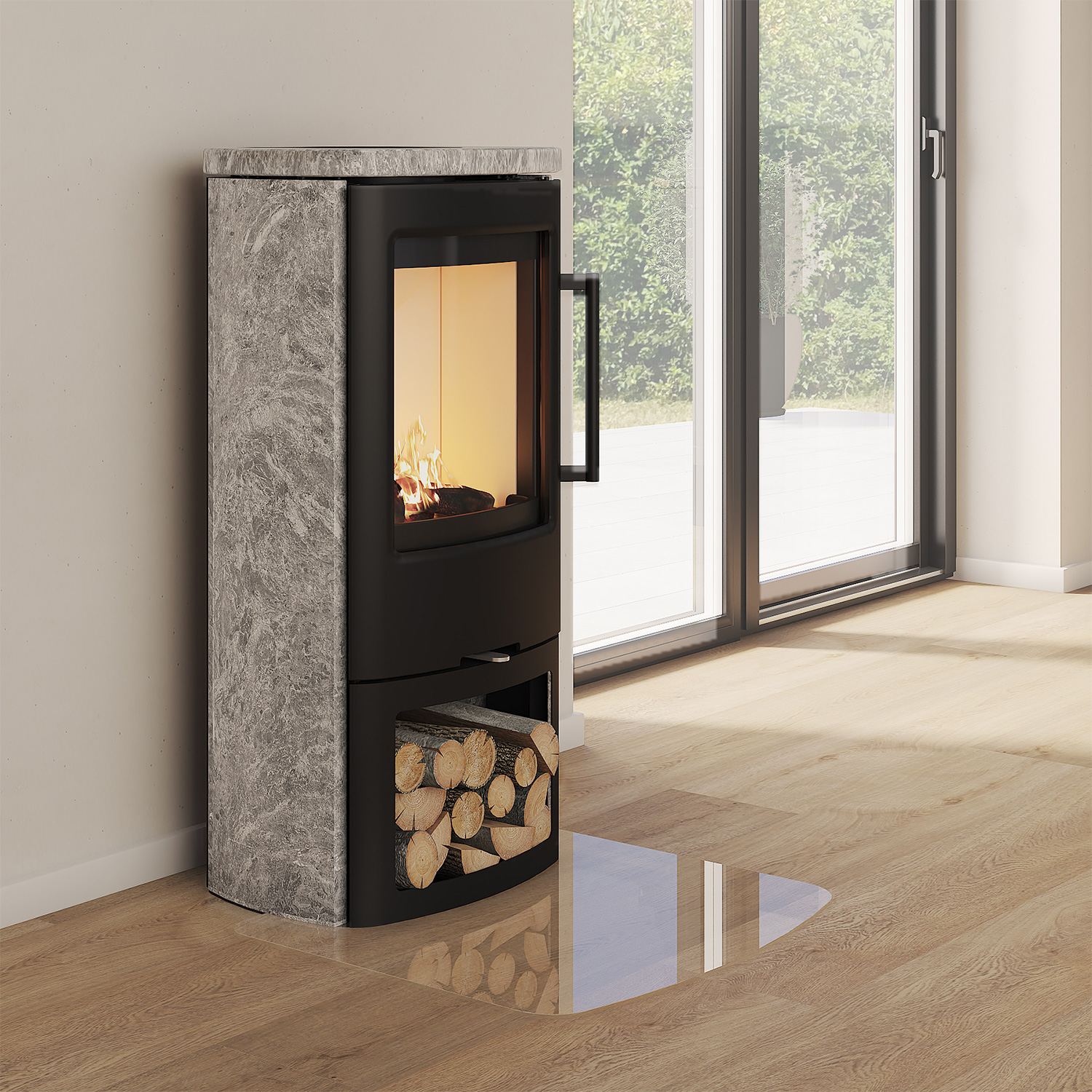 TermaTech TT44S Poêle à bois en stéatite