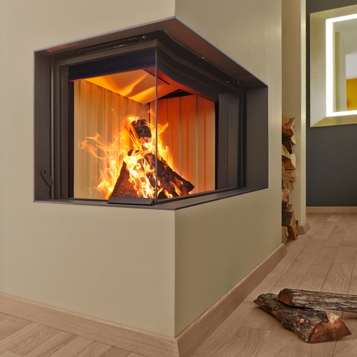Spartherm Premium Varia-2L-80h Insert de cheminée d'angle RRA Ø 250 mm