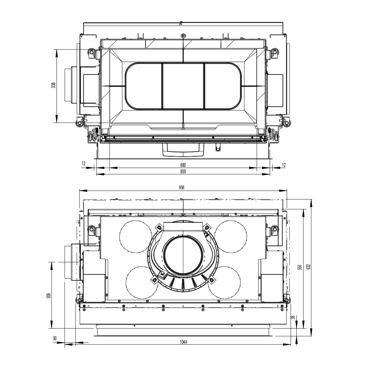 Austroflamm 80x64 S 2.0 Insert de cheminée