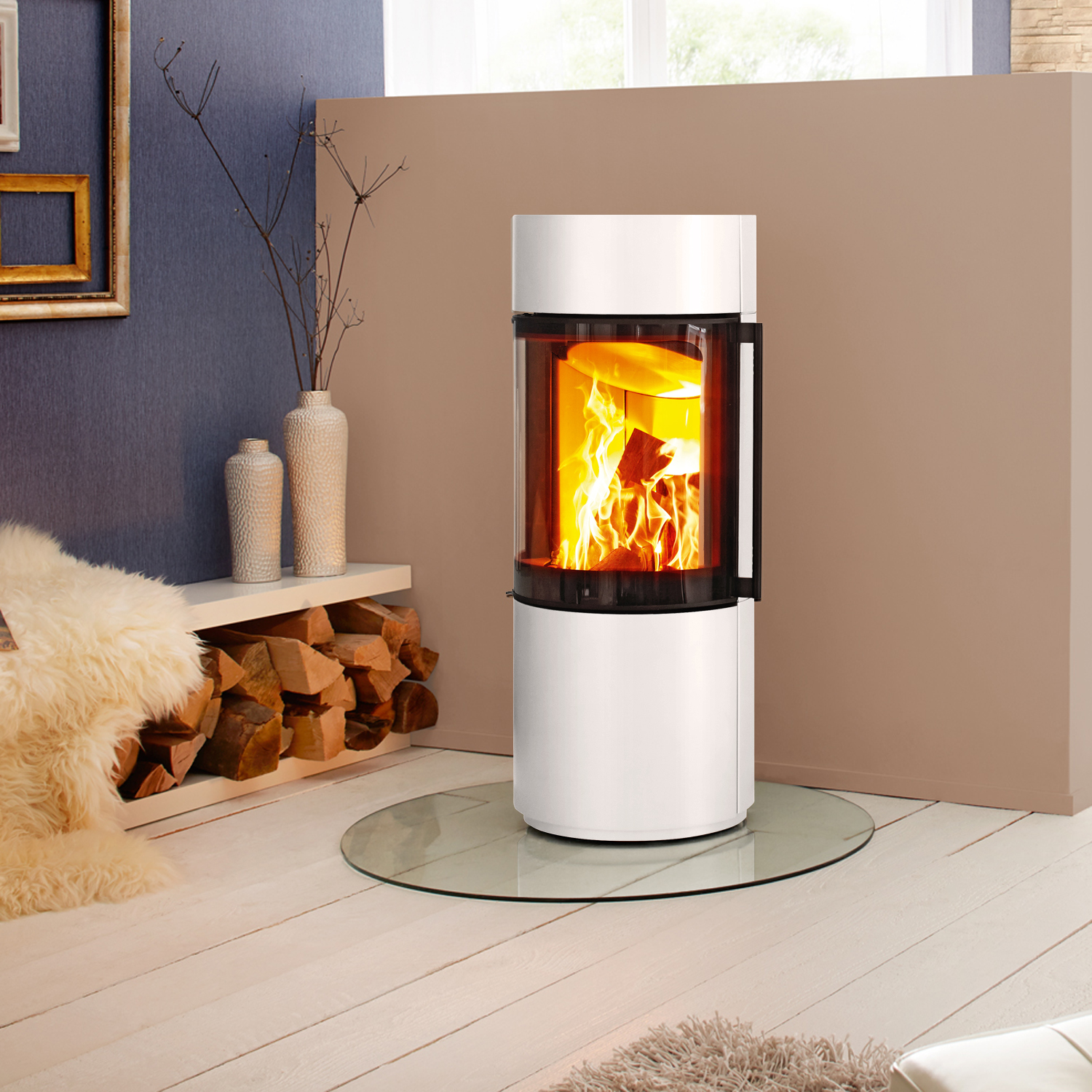 Spartherm Passo XS RLU Poêle à bois Blanc Spartherm Passo XS RLU Poêle à bois Blanc