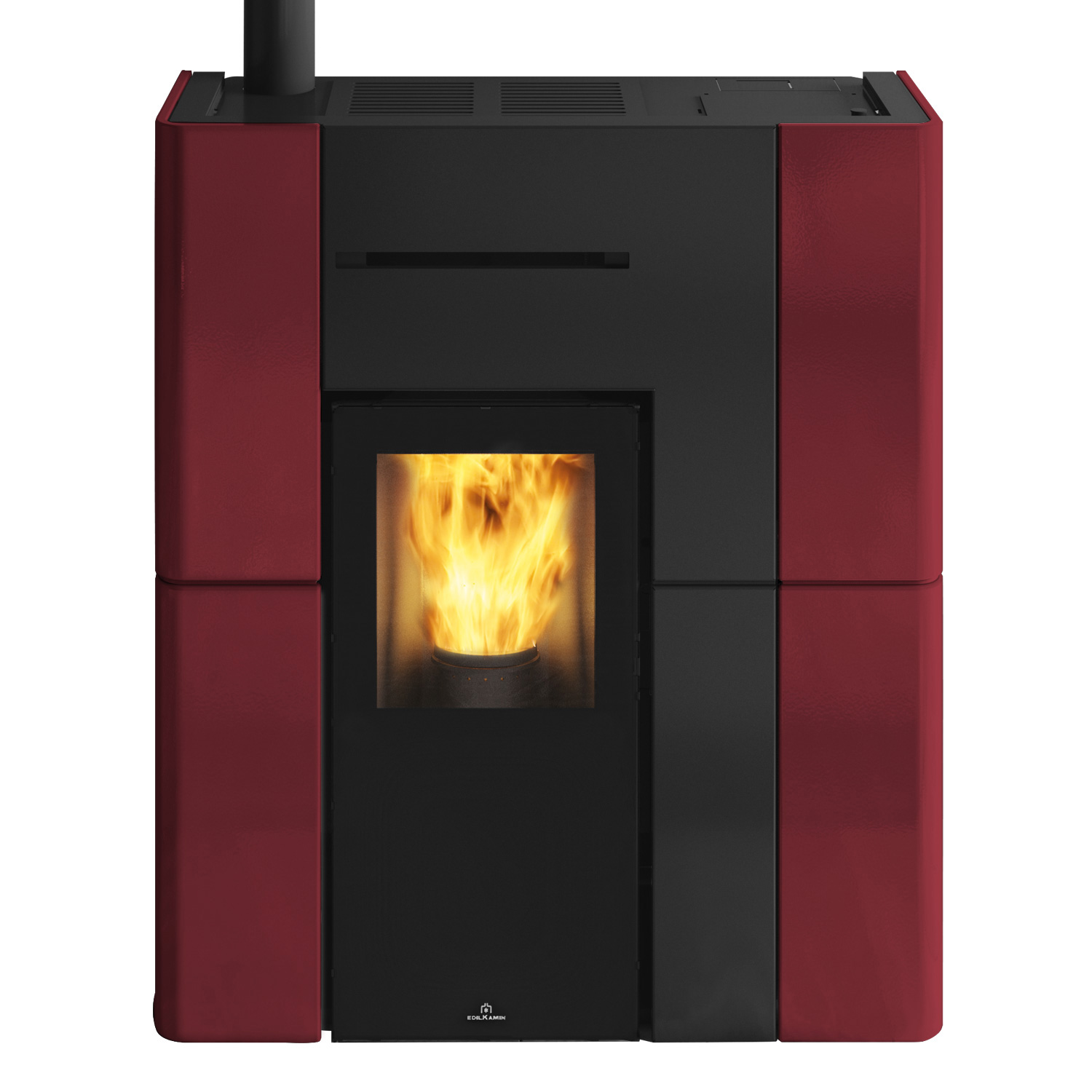 Edilkamin Blade H 15 Evo poêle à granulés bouilleur céramique bordeaux