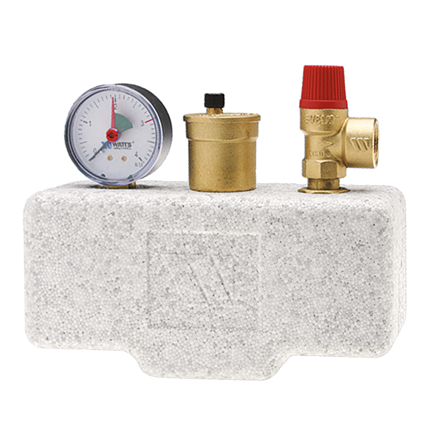 Schmitzker Marbella Mini Céramique Beige Poêle à bois bouilleur - Ensemble complet avec ballon tampon TPSM 300L, y compris isolation