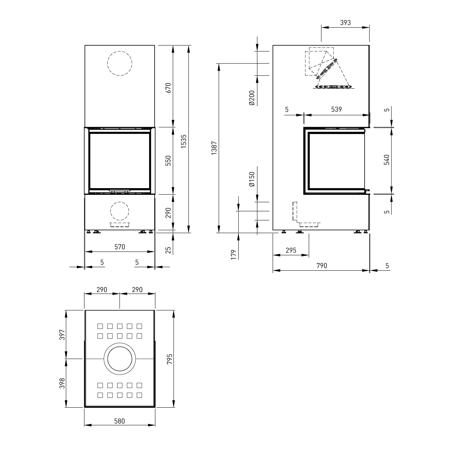 Spartherm Artemis poêle à bois autoportant Nero