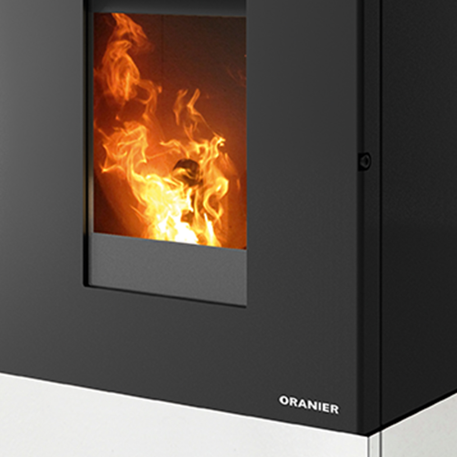 Oranier Boreas poêle à granulés Sintered Stone Seidenweiß LAS