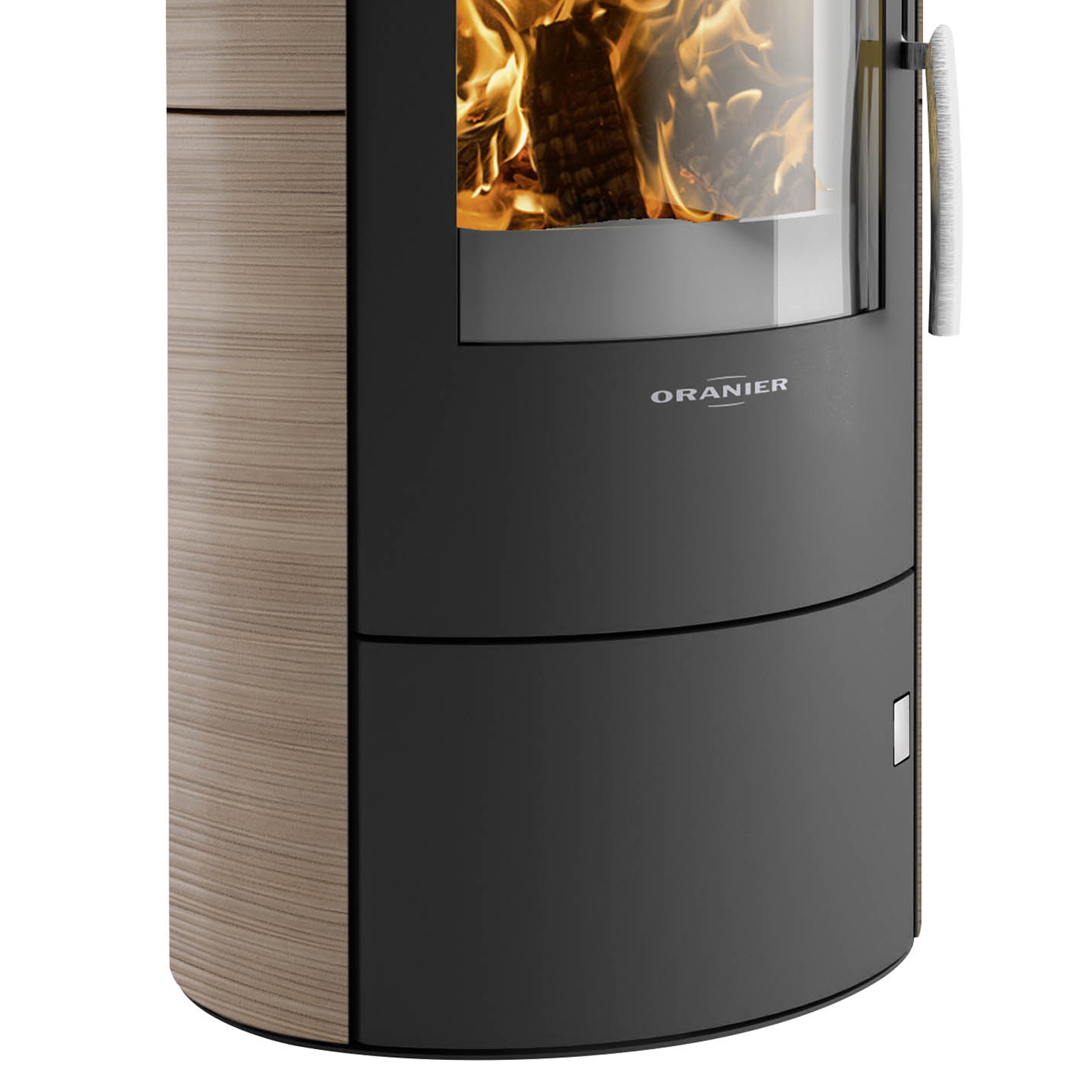 Oranier Polar 7 2.0 Poêle à bois Acier Noir / Céramique Grappa