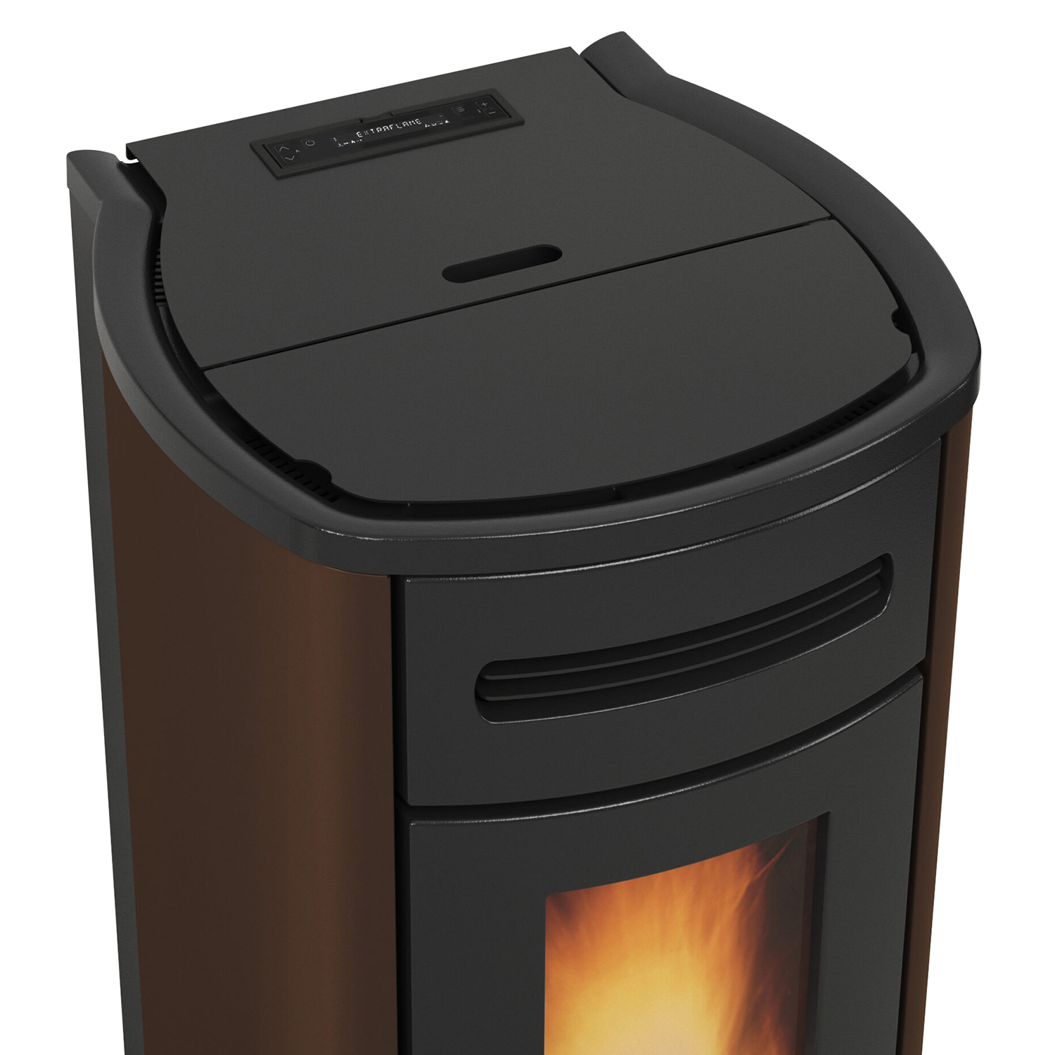 Extraflame Evolution Line Guenda Idro poêle à granulés bouilleur acier bronze
