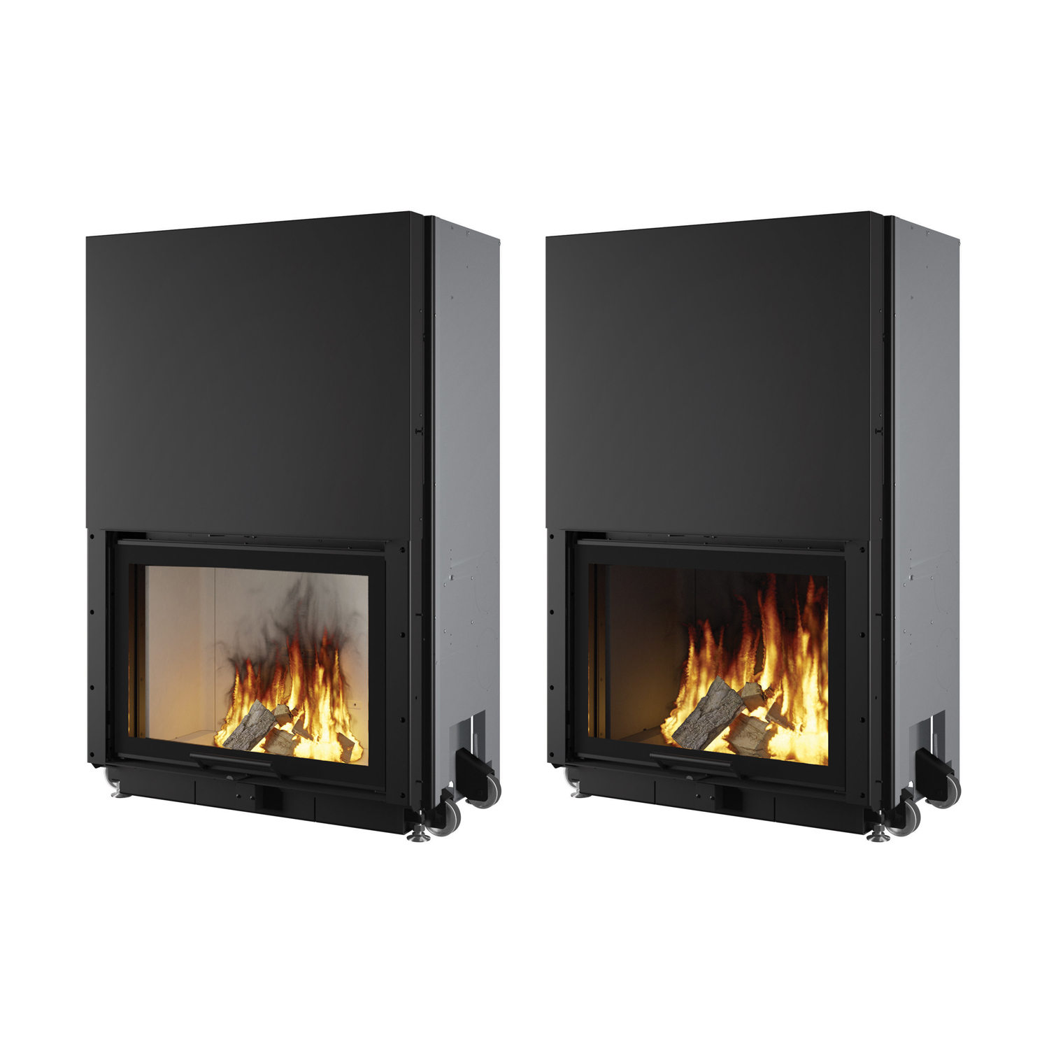 Edilkamin Windo 70 insert de cheminée foyer noir