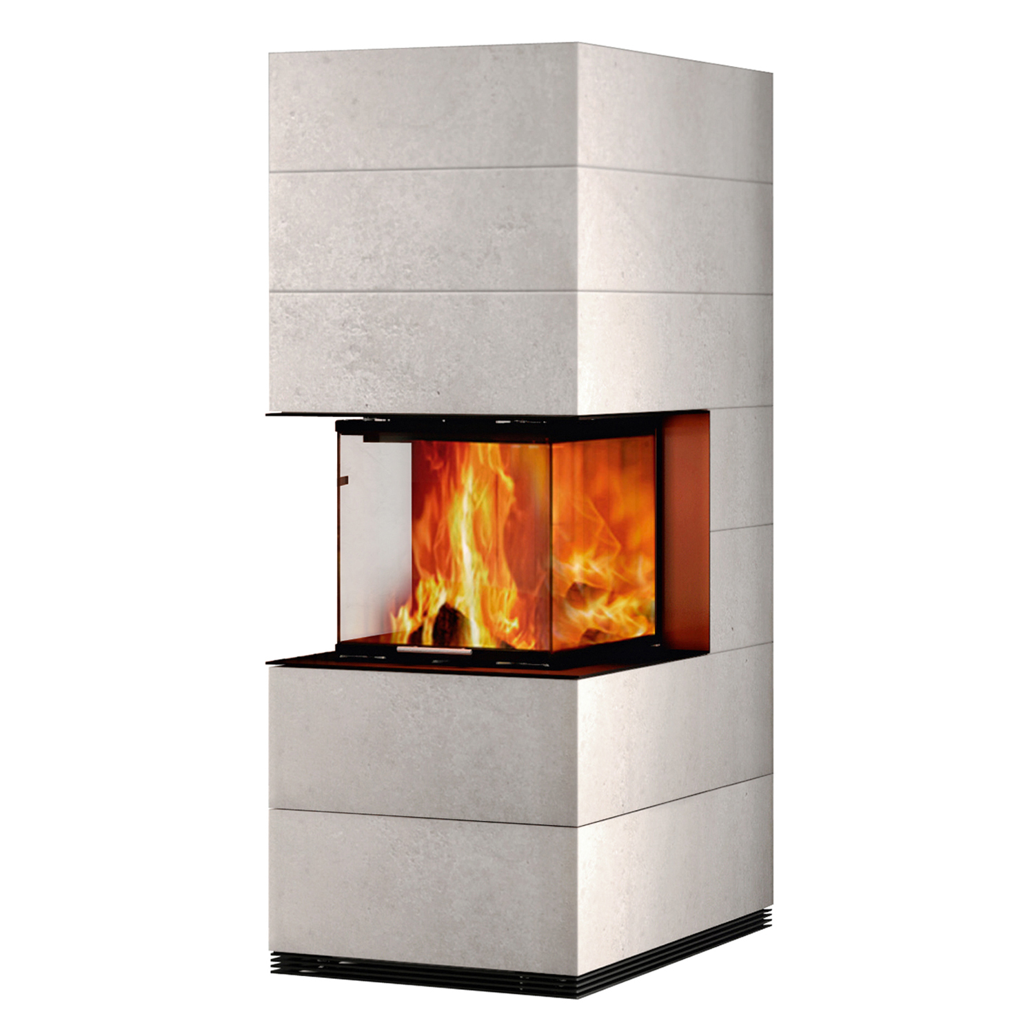 Spartherm Kit de construction de cheminée à bois SIM 2/3/Arte U-70h-4S Béton fin