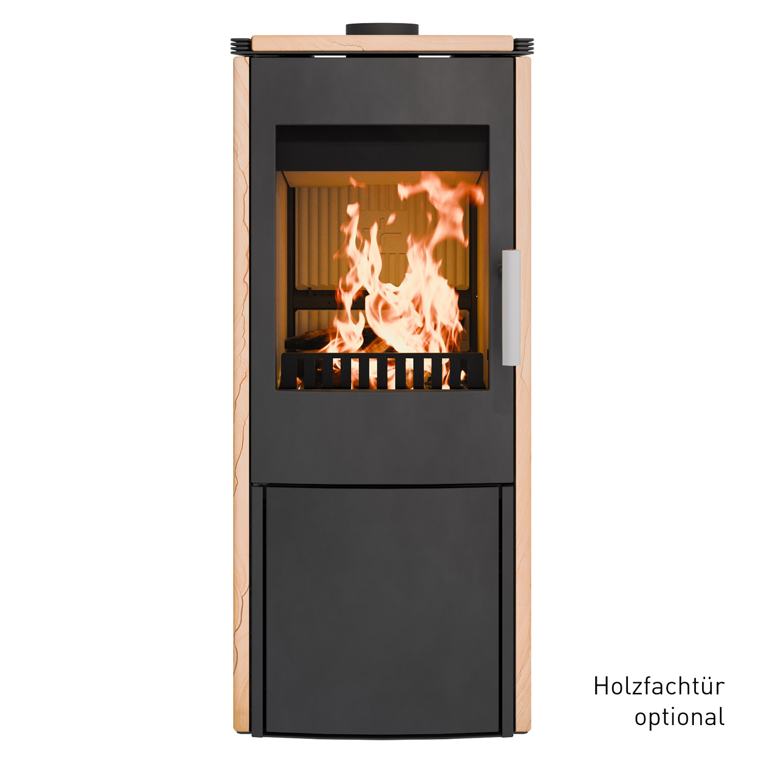 Haas+Sohn Montegrotto III Poêle à bois Noir / Woodstone