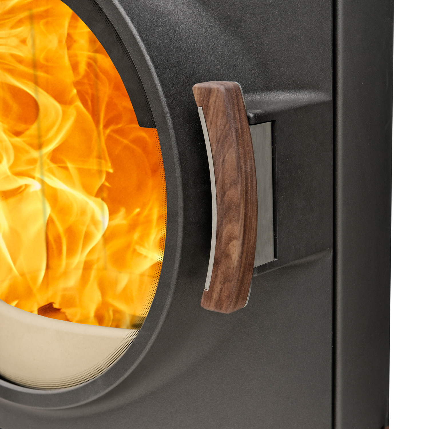 Austroflamm Clou Compact 2.0 Poêle à bois Acier Noir + 1 m³ de bois de chauffage gratuit
