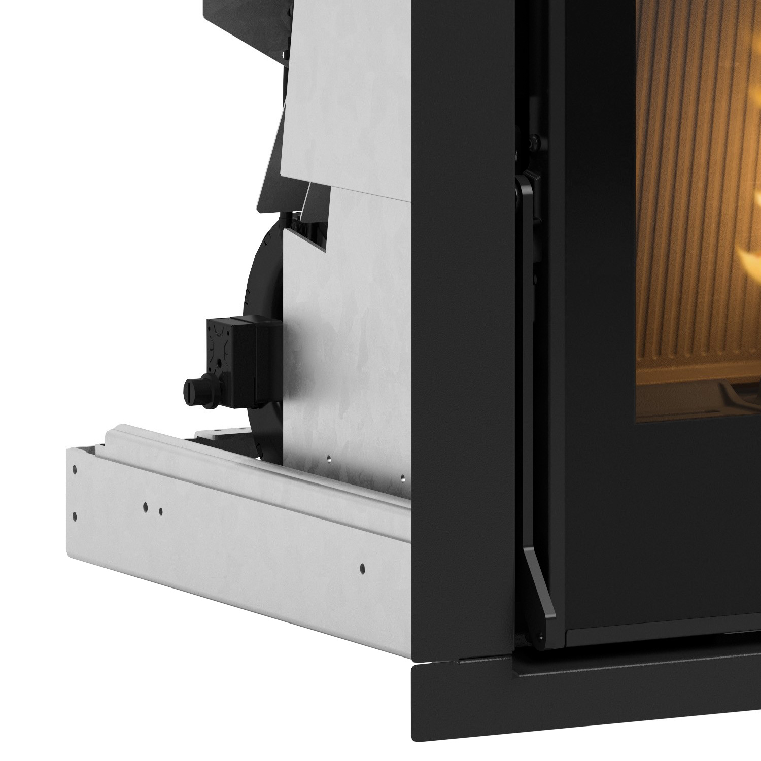 Extraflame Comfort P70 Air H49 Insert à granulés Acier Noir