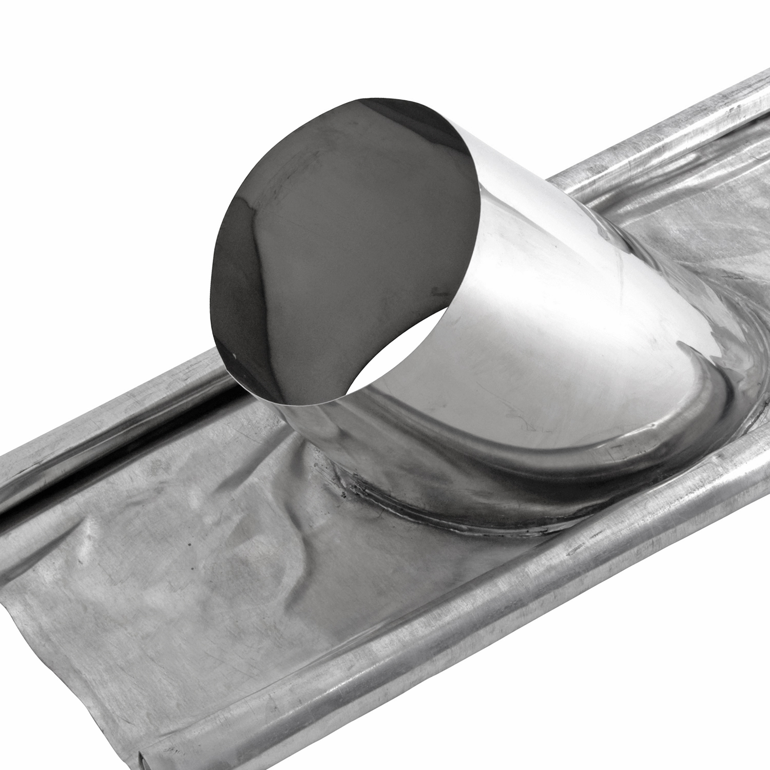 Opsinox conduit de cheminée en acier inoxydable 130 mm passage de toit DD3 5°-30°