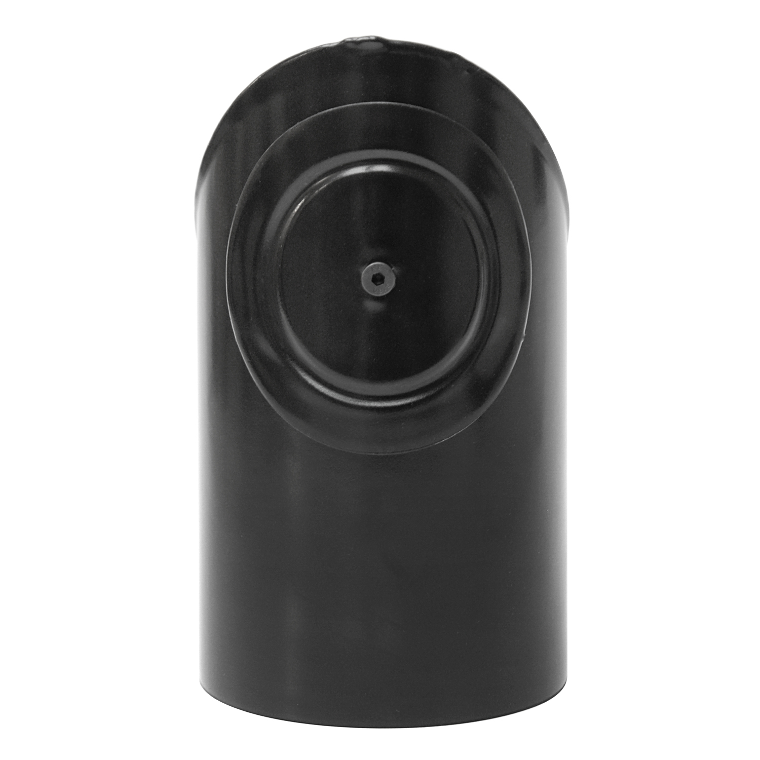Coude de conduit de fumée / tuyau de poêle Raik 80 mm - 90° en deux parties avec ouverture de nettoyage