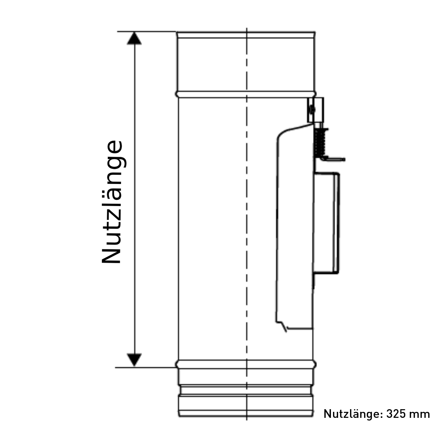 Schiedel PRIMA PLUS élément de nettoyage Ø180 mm simple paroi mat