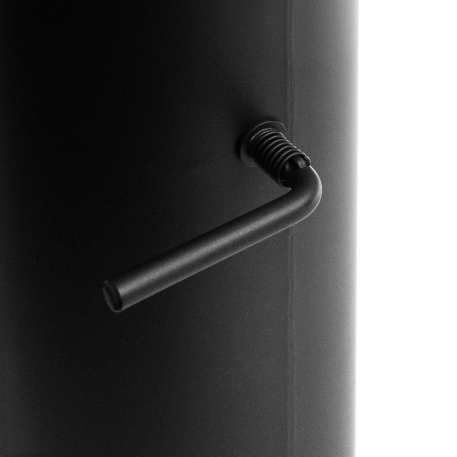 Raik Basic Élément de longueur 150mmx500mm noir avec régulation de tirage pour tuyau de fumée / conduit de fumée