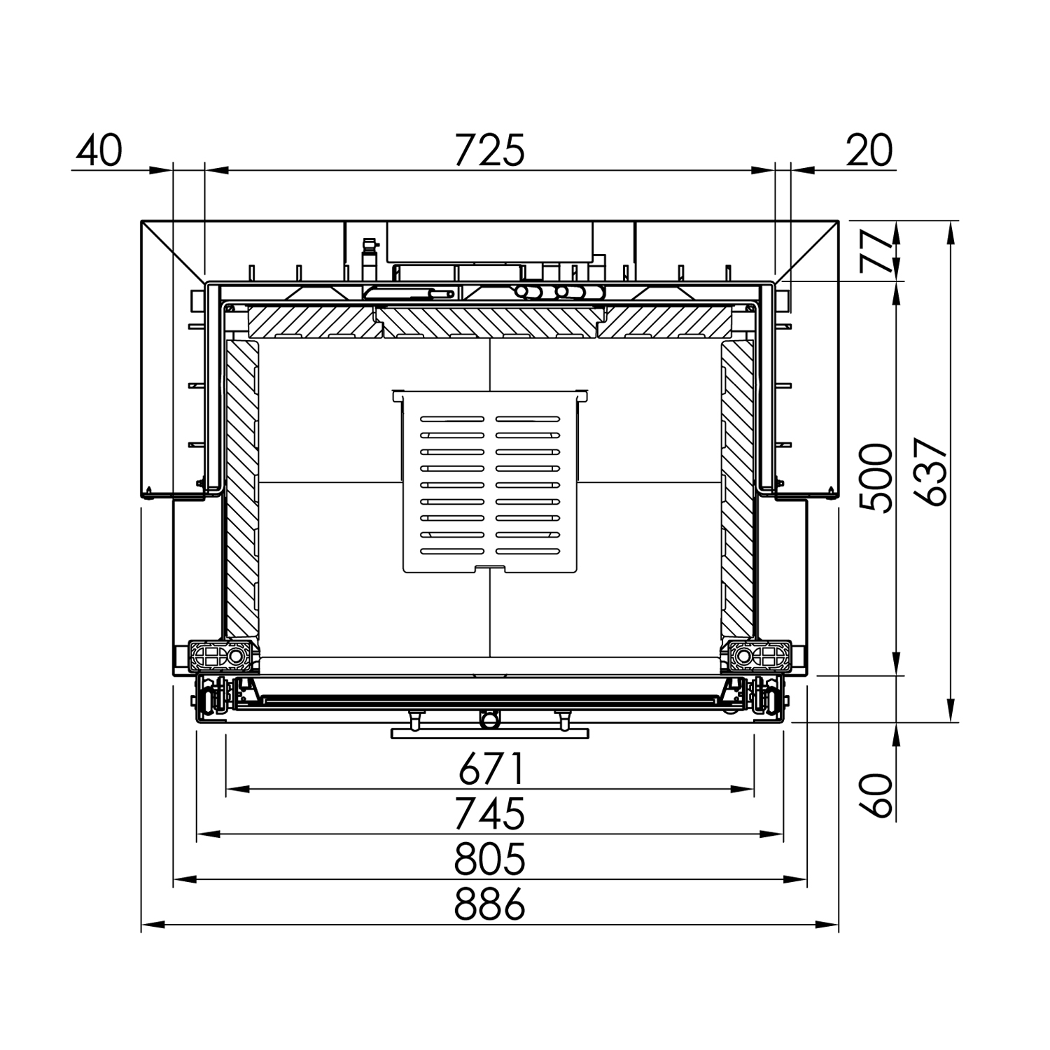 Spartherm Varia 1Vh H2O XXL 15 kW insert de cheminée à eau