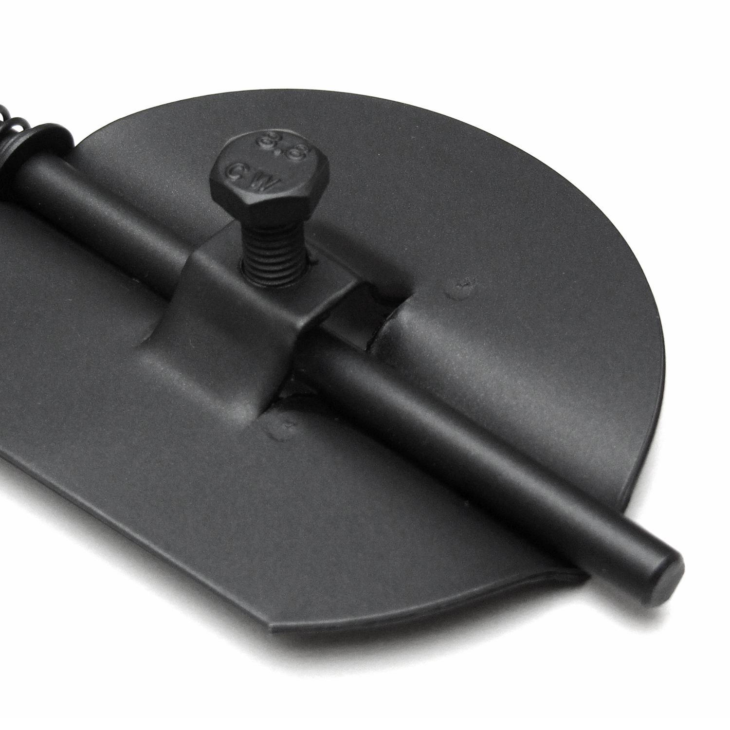 Raik Basic modérateur de tirage 160mm noir pour tuyau de fumée / conduit de fumée