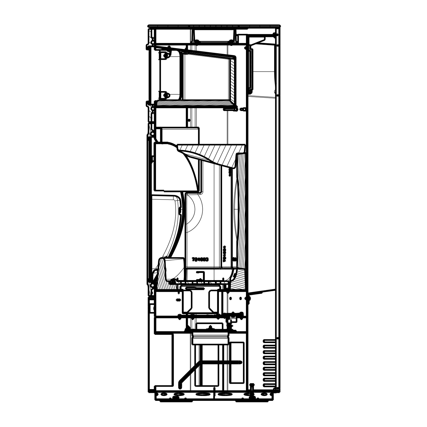 Austroflamm Clou Xtra Back Poêle à bois Acier Noir + 1 m³ de bois de chauffage gratuit