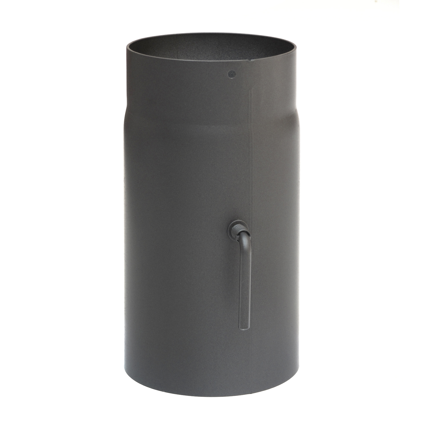 raik Tuyau de fumée / Tuyau de poêle 120mm - 250mm avec régulation de tirage gris fonte
