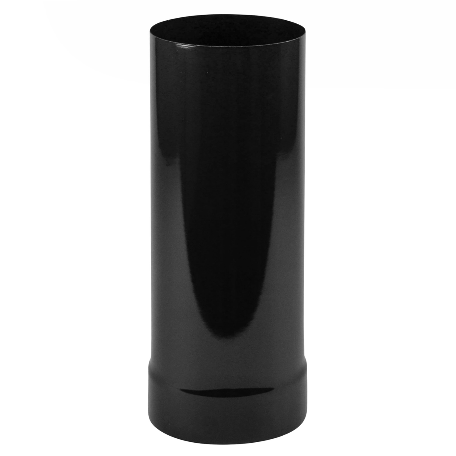 Tube de raccordement / Tuyau de poêle émaillé 120 mm - Longueur 500 mm Tube télescopique Noir