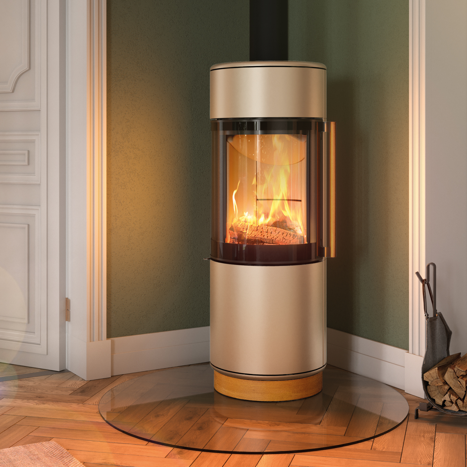 Spartherm Passo XS style Poêle à bois Perle
