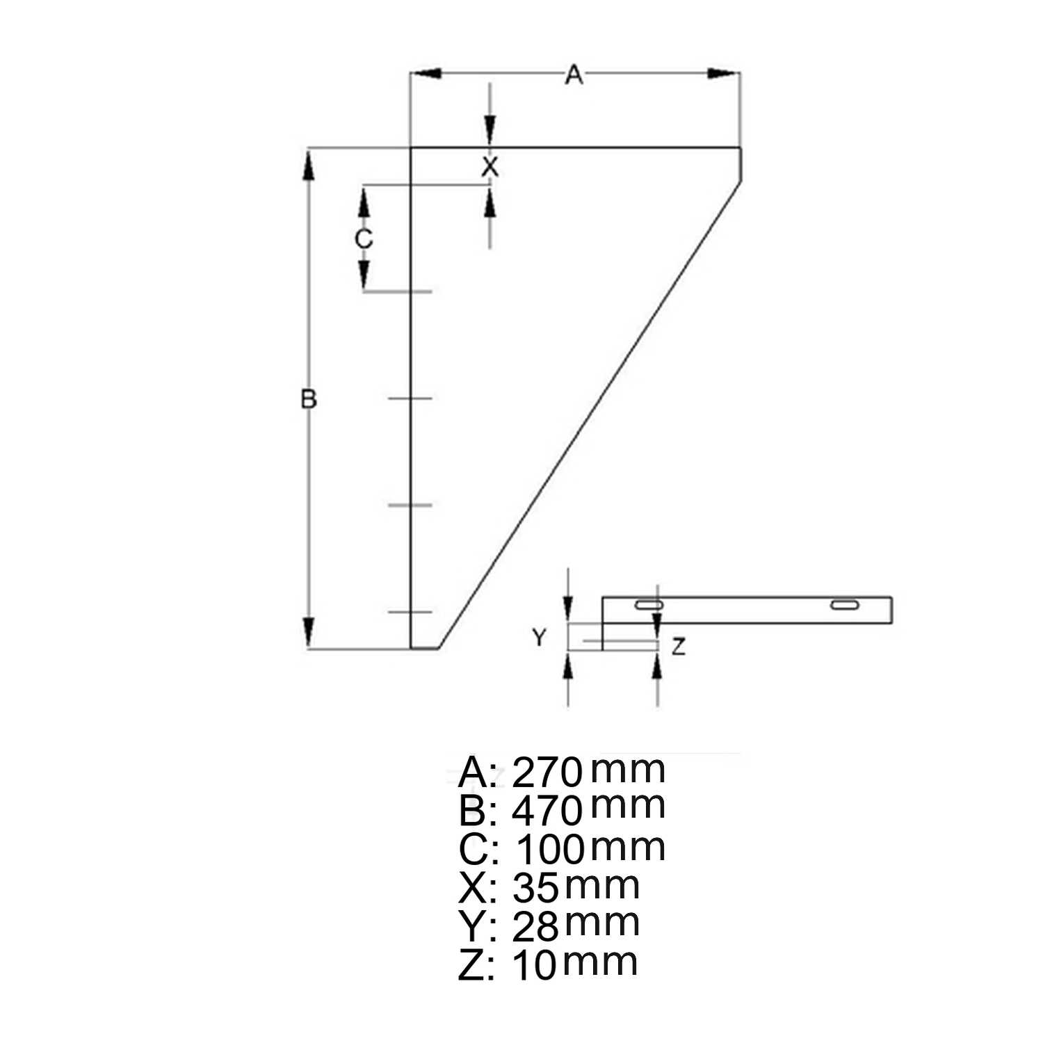 Schiedel équerres de console pour montage mural Ø130 mm brillant