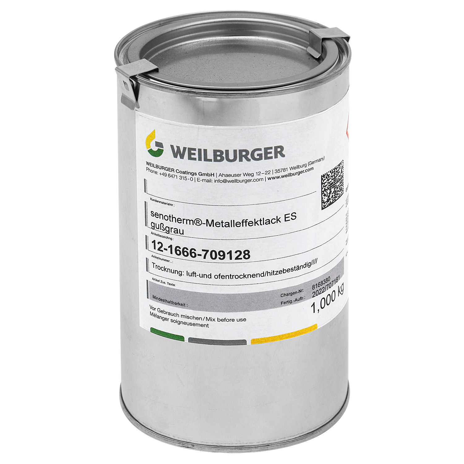 raik Vernis pour poêle 1 kg Senotherm Vernis Gris Fonte