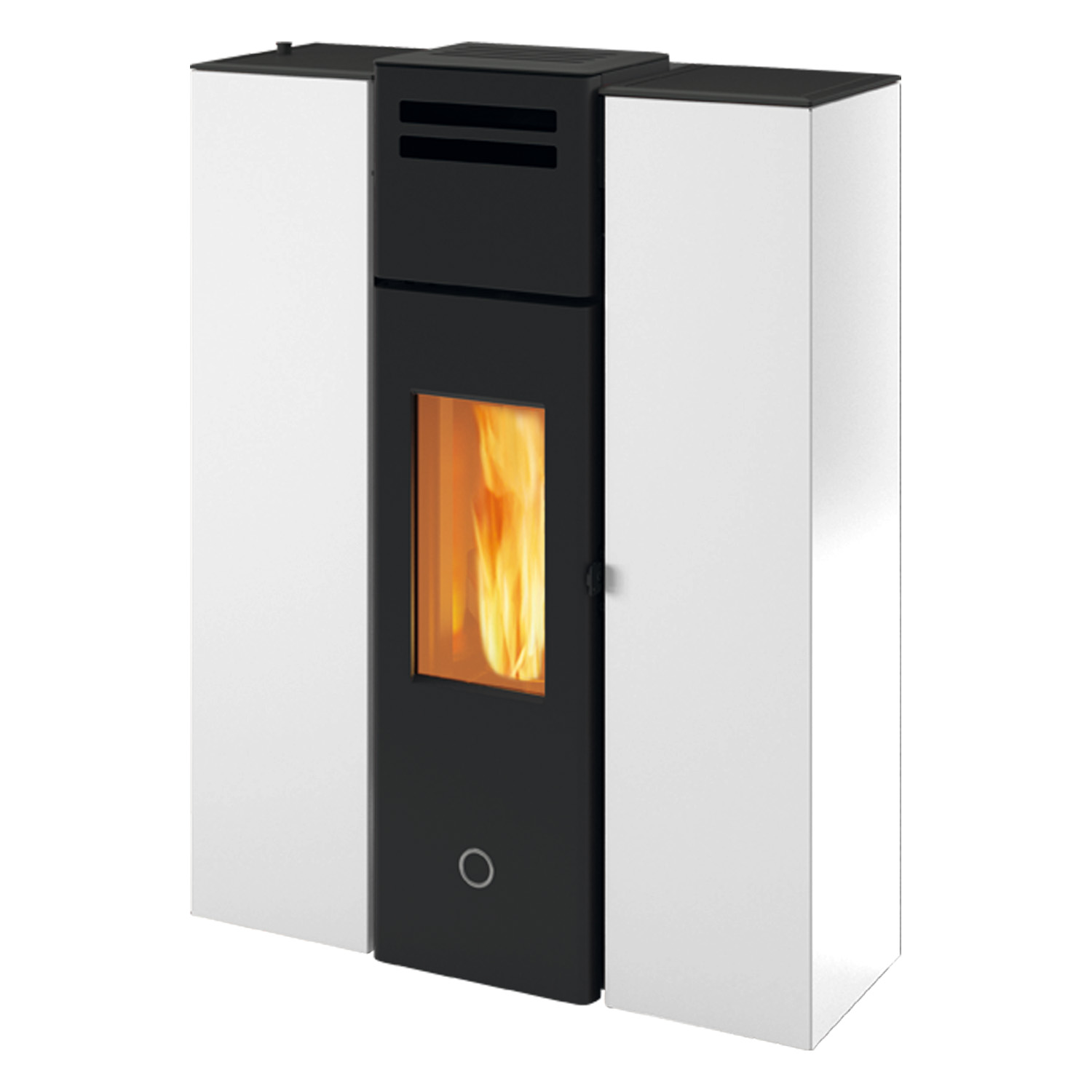 EK63 Cell 80+ Evo Poêle à granulés acier blanc