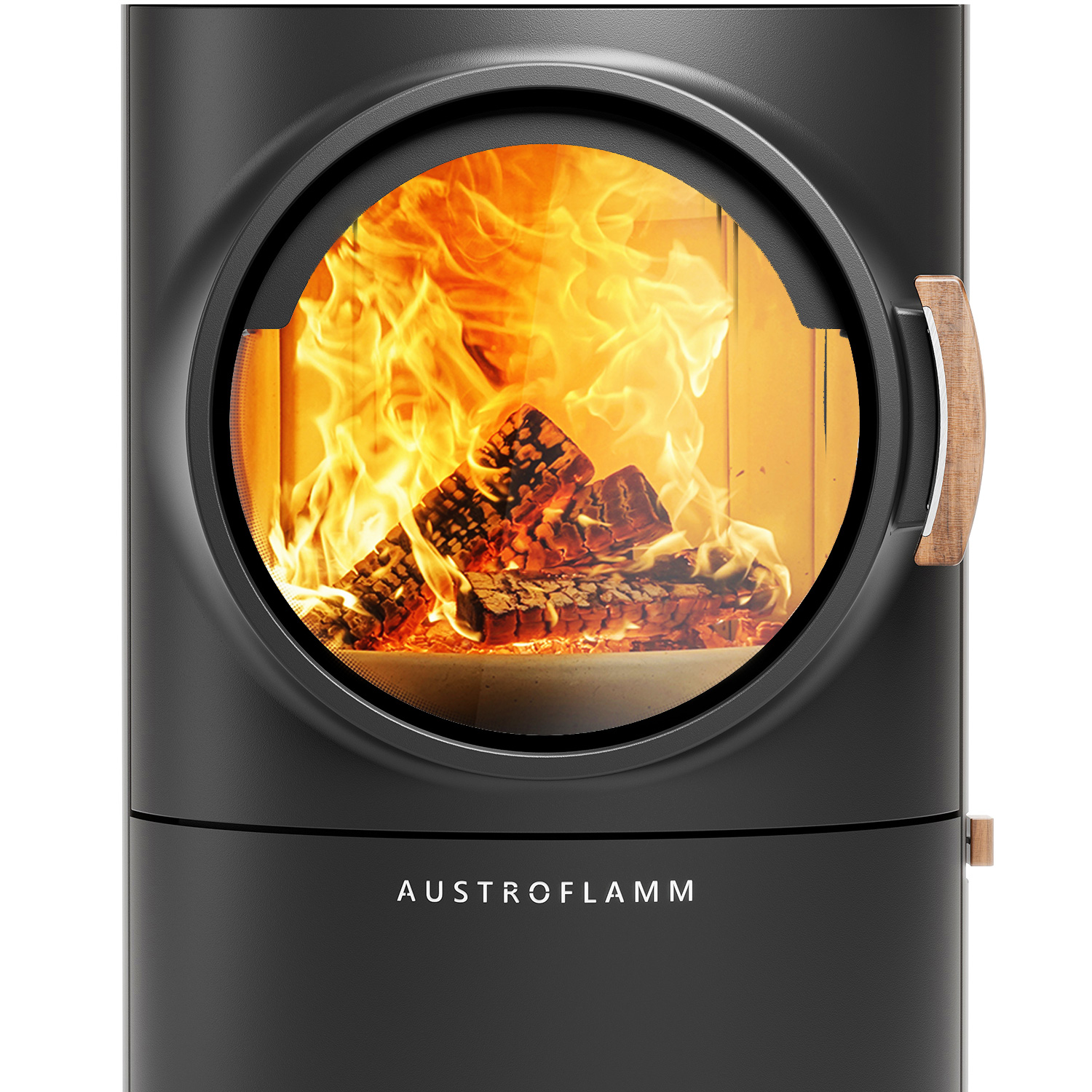 Austroflamm Clou Xtra Back Poêle à bois Acier Noir + 1 m³ de bois de chauffage gratuit