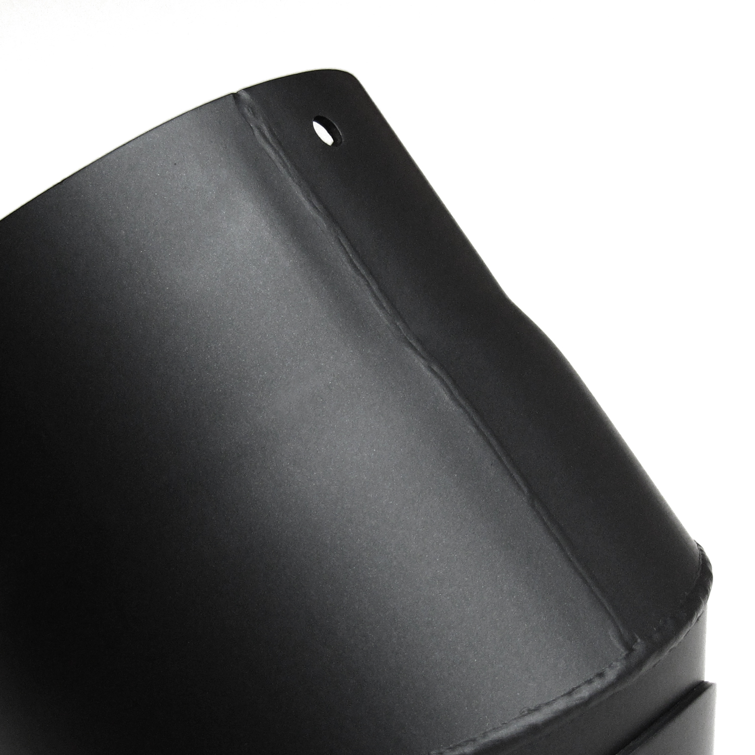 Raik Basic coude de tuyau de fumée 200mm noir 45° avec porte pour tuyau de fumée / conduit de fumée