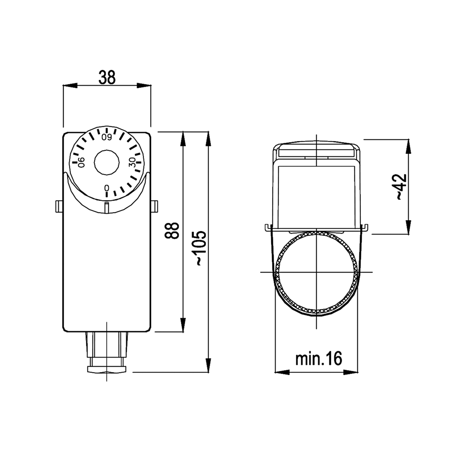 Thermostat à contact Afriso