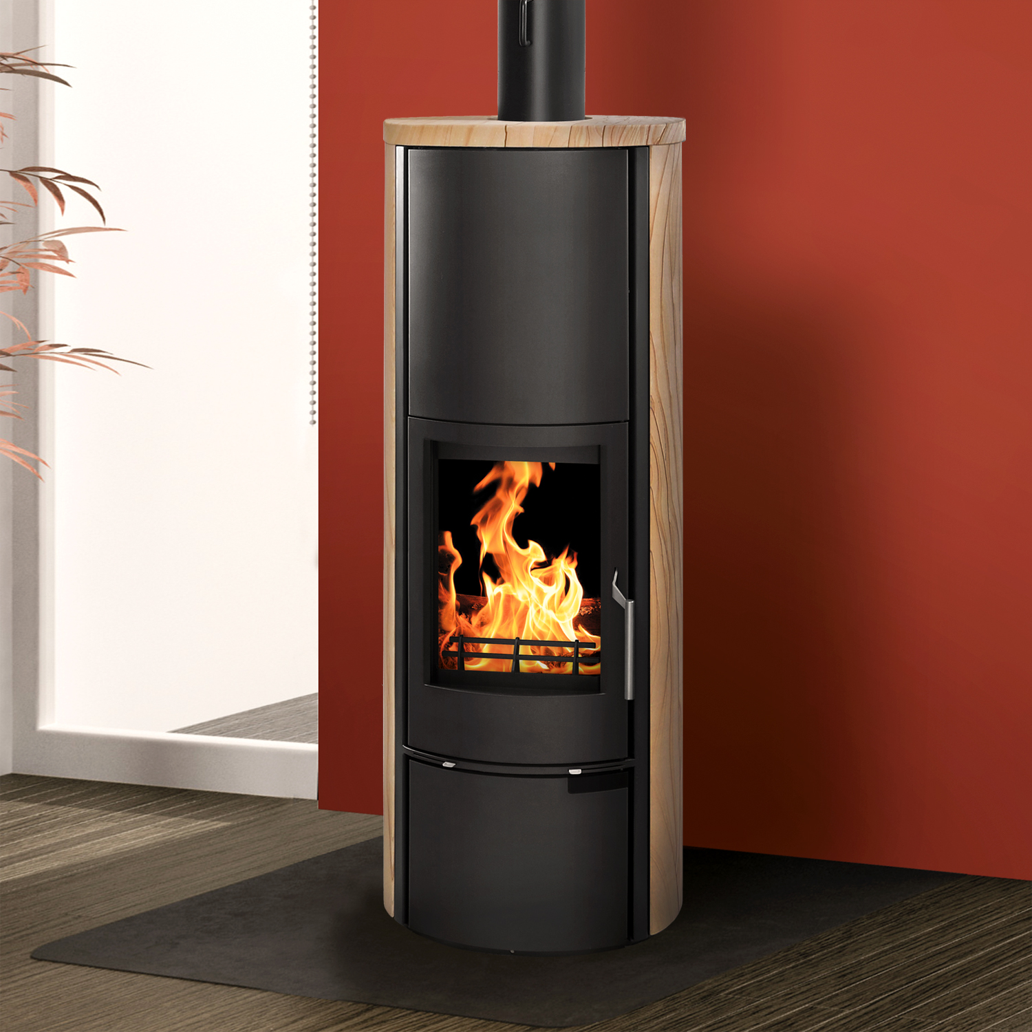 Schmitzker Vitoria Poêle à bois avec échangeur thermique Sunshine Schmitzker Vitoria Poêle à bois avec échangeur thermique Sunshine