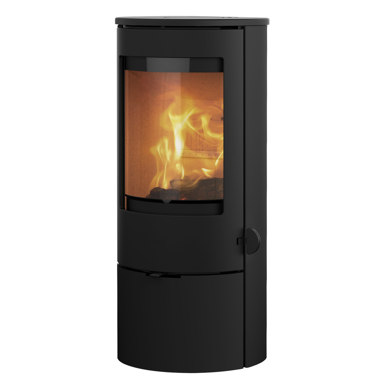 Poêle à bois Lotus Prestige Basic Noir, sortie de fumée arrière