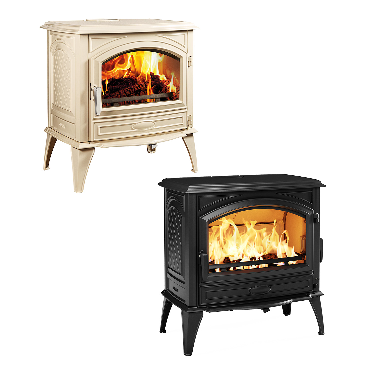 Dovre 760 WD poêle à bois en fonte émaillée crème, type de construction 2