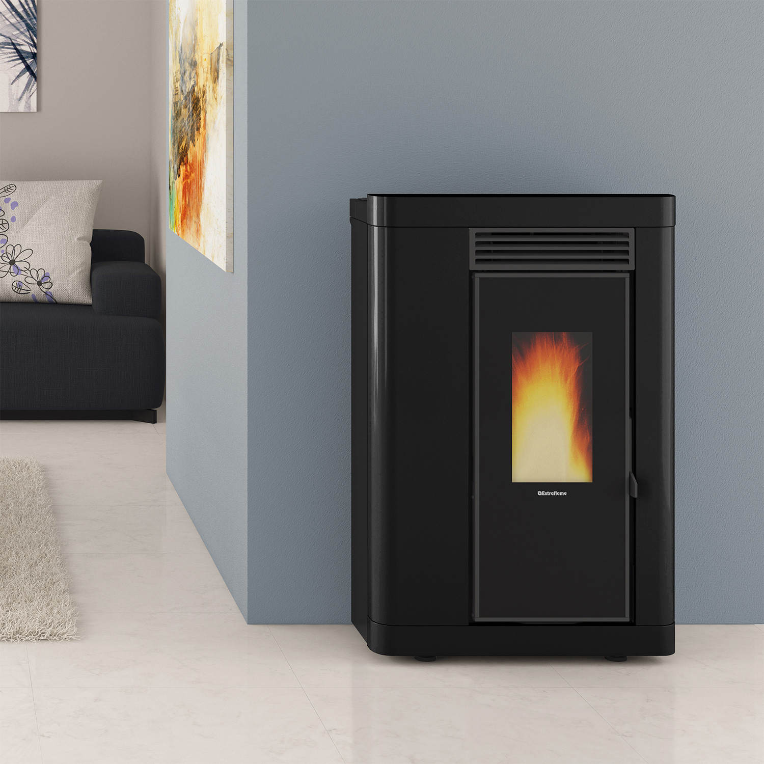 Extraflame Annabella AD EVO poêle à granulés acier noir