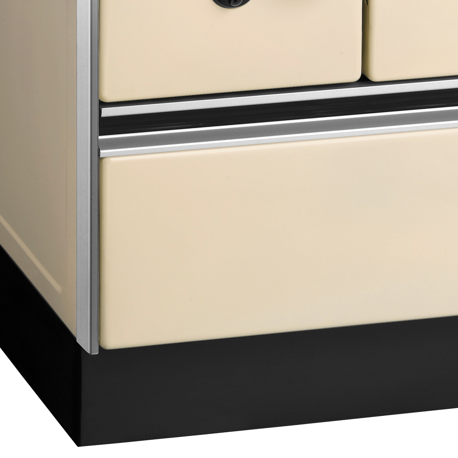Wamsler K 176 A 70 Cuisinière en acier ivoire, four à droite