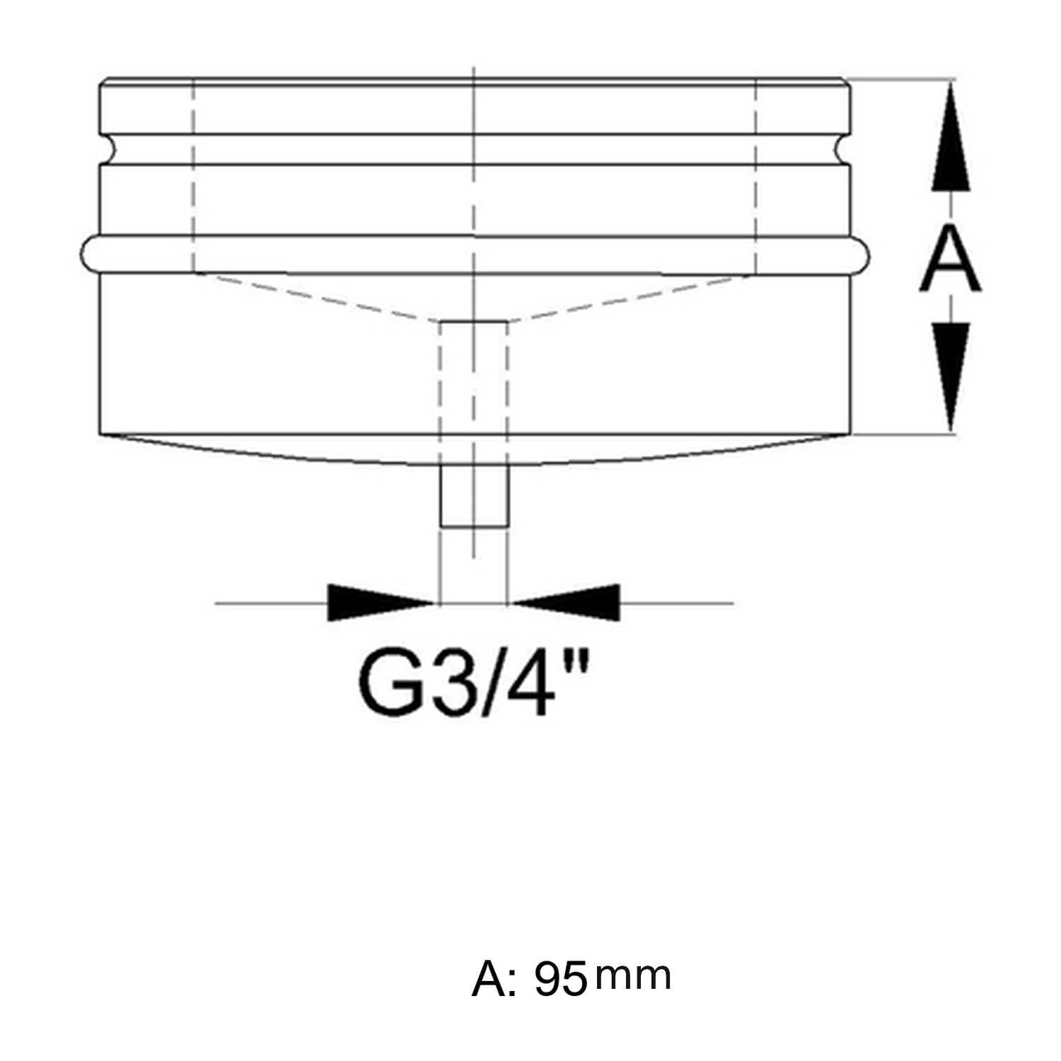 Schiedel ICS bac à condensats Ø200 mm double paroi brillant