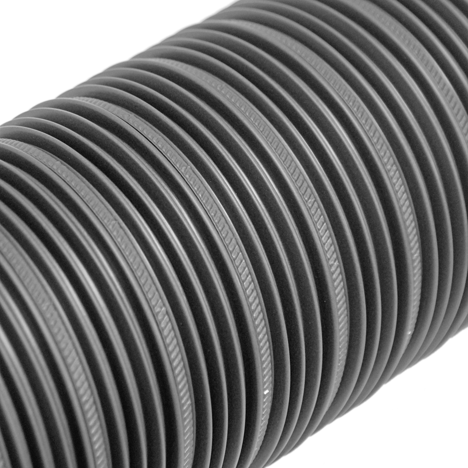 Raik Color Flex Tuyau flexible en aluminium gris Ø 100 mm Longueur 1,5 m, pour raccordement à l'air extérieur