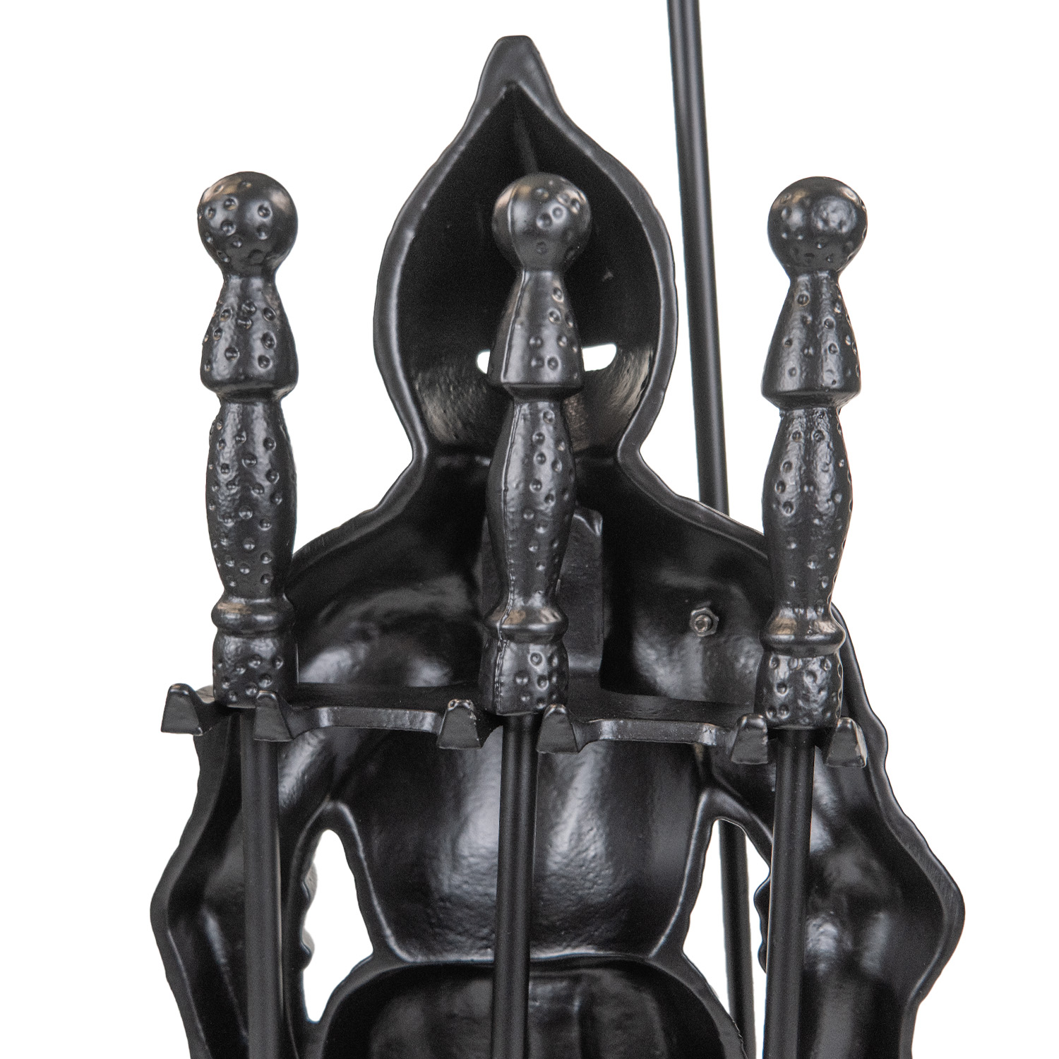 Raik assortiment de cheminée chevalier Hubert, noir, 4 pièces