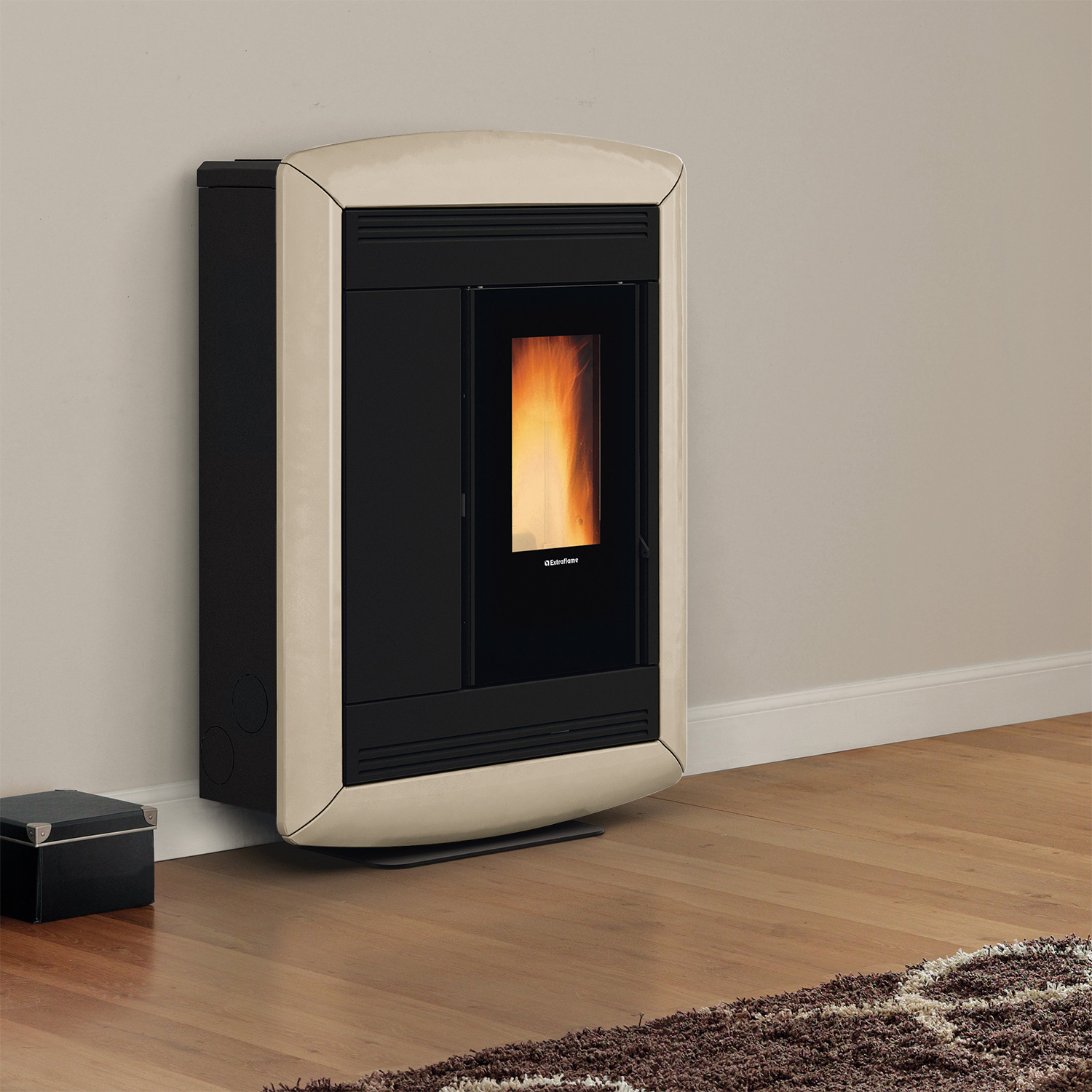 Extraflame Souvenir Lux EVO poêle à granulés Majolika Tortora